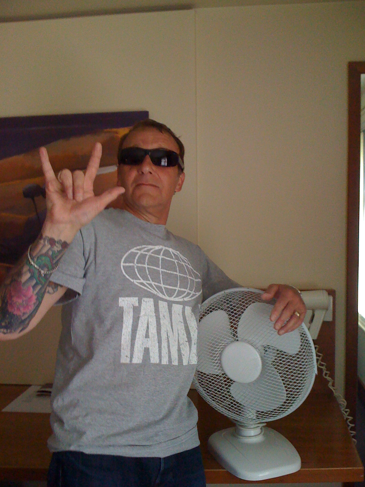 Steve, with his biggest fan!
